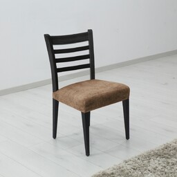 Pokrowiec elastyczny na krzesło ESTIVELLA brązowy , 40-50