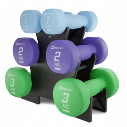 Zestaw hantli do ćwiczeń hantelki hantle ciężarki fitness