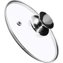 Pokrywa żaroodporna ze srebrnym uchwytem Salerno 28 cm