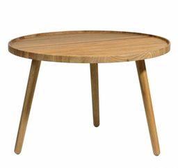 Villa Collection SCANDI Okrągły Stolik Dębowy 70 cm