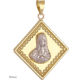 Zawieszka złota Medalik pr.585