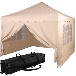 EKSPRESOWY BEŻOWY PAWILON NAMIOT 3x3 M + 4