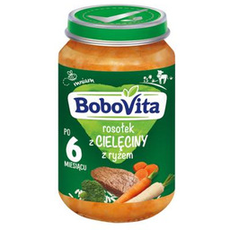 BoboVita Rosołek z cielęciny z ryżem po 6