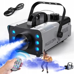 Wytwornica Dymu Mgły Rgb 1200W Mocna Dymiarka Maszyna