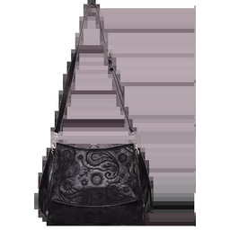 Desigual czarna torebka plecak 2w1 ze wzorem paisley