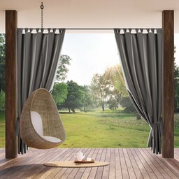 Eurofirany Zasłona gotowa 155x240 Garden stalowa do ogrodu