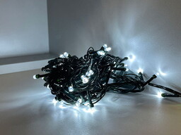 Lampki choinkowe LED 100 białe zimne