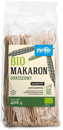 Niro Makaron spaghetti orkiszowy razowy 400 g (EKO)