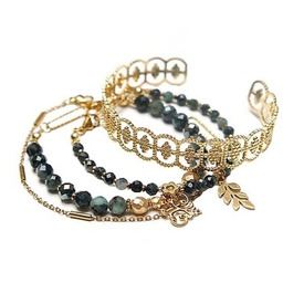 Pakamera Zestaw bransoletek Szmaragdy vol. 3 - Szlachetna