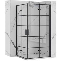 Rea Kabina prysznicowa Rea Molier Black Double 100x100