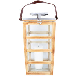 Pajoma Latarnia Sylt z drewna, rozmiar L