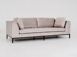 Sofa Ambient 3-osobowa na metalowym stelażu, w stylu