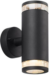 Nordlux - Birk Double Ścienna Lampa Ogrodowa Black