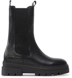 Sztyblety Tommy Hilfiger Monochromatic Chelsea Boot FW0FW06730 Czarny