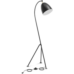 Lampa podłogowa metalowa z regulowanym kloszem E27x125cm