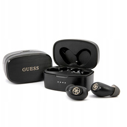 Guess słuchawki bezprzewodowe Tws stacja dokująca czarny/black 4G