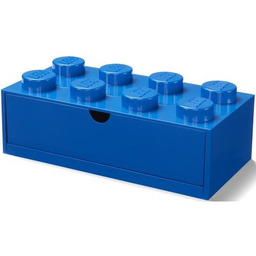 Lego Brick 8 Desk Drawer niebieski