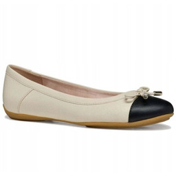 GEOX CHARLENE BALERINY DAMSKIE BEŻOWE LAKIEROWANE 38 1J8A
