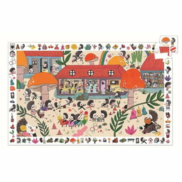 Djeco, puzzle, Szkoła Dla Jeży - Puzzle Obserwacyjne,