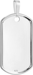 Srebrny Nieśmiertelnik Zawieszka pr 925