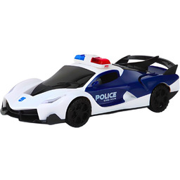 AUTO SAMOCHÓD JEŻDŻĄCY POLICJA GRAJĄCY Z LAMPĄ MUZYKA