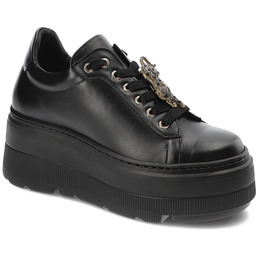 Karino Czarne Sneakersy Stylowe Obuwie Damskie Na Platformie