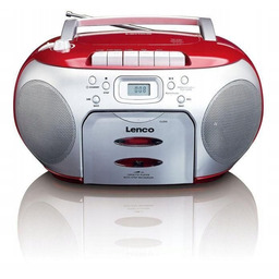 BOOMBOX LENCO SCD420RD CD LCD czerwony