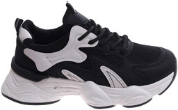Czarne buty sportowe na platformie