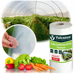 Folia Tunelowa 10-SEZONOWA 6x5m Pokrycie Tunelu Na Warzywa