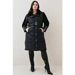 KAREN MILLEN PŁASZCZ EKO SKÓRA CZARNY 38 2Z2B4_B*
