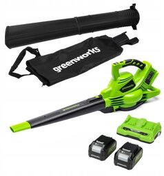GreenWorks GD24X2BVK4 - Dmuchawa akumulatorowa 2x 24 V