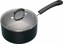 MasterClass KCMCSAUPAN20 Aluminiowy nieprzywierający rondel emaliowany z pokrywką,