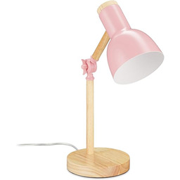 Relaxdays Lampa biurkowa, regulowana lampa stołowa w stylu