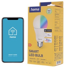 HAMA Inteligentna żarówka LED E27 9W Wi-Fi