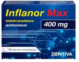 Ibuprofen Zentiva 400 mg, 50 tabletek powlekanych