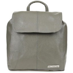 Plecak skórzany BELTIMORE szary S41