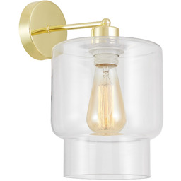 LAMPA ŚCIENNA KINKIET NOWOCZESNY KLASYCZNY ZŁOTY MORO 1C