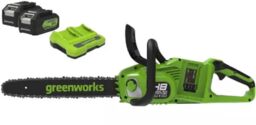 Greenworks GD24X2CS36K4X - Akumulatorowa pilarka łańcuchowa 2x 24