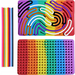 LABIRYNT PRZEPLATANKA MONTESSORI LOGICZNA ZRĘCZNOŚCIOWA EDUKACYJNA ZABAWKA