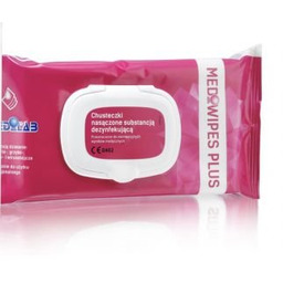 MEDILAB Mediwipes PLUS 48szt. FLOW PACK Alkoholowe chusteczki