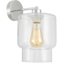 LAMPA ŚCIENNA KINKIET NOWOCZESNY CHROMOWANY MORO 1C