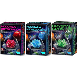 Hodowla Kryształów zielone niebieskie Hodowla Kryształów czerwone