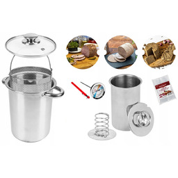 Zestaw Wędliniarski Szynkowa Garnek Do Gotowania Szynki Termometr