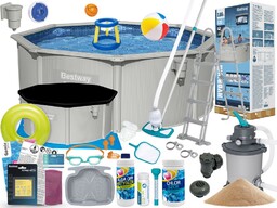 Basen Bestway 305x122 Ogrodowy Stelażowy 56566 24w1