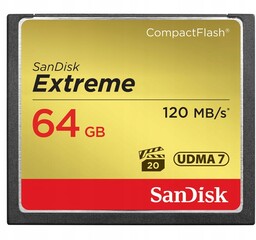 Karta Pamięci Compact Flash (cf) 64GB SanDisk Extreme