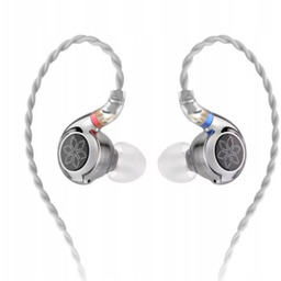 Słuchawki FiiO FD11, monitory douszne, srebrne, mikrofon