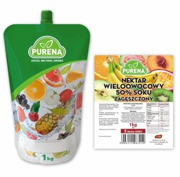 PURENA Zagęszczony Nektar Wieloowocowy 1kg