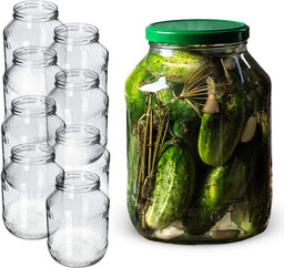 Szklany słój Albi 2,5L 100mm bez wieczka 8szt