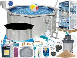 Basen Bestway 305x122 Ogrodowy Stelażowy 56566 21w1