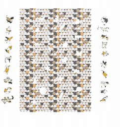 Puzzle Impossible Kotki 480 Elementów puzzle drewniane